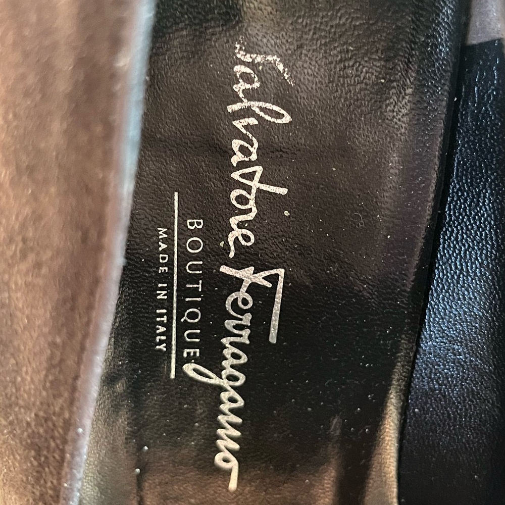 Ferragamo Ladies Brown Suede Shoes - Picture 8 of 8